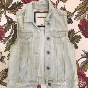 Light Wash Denim Vest